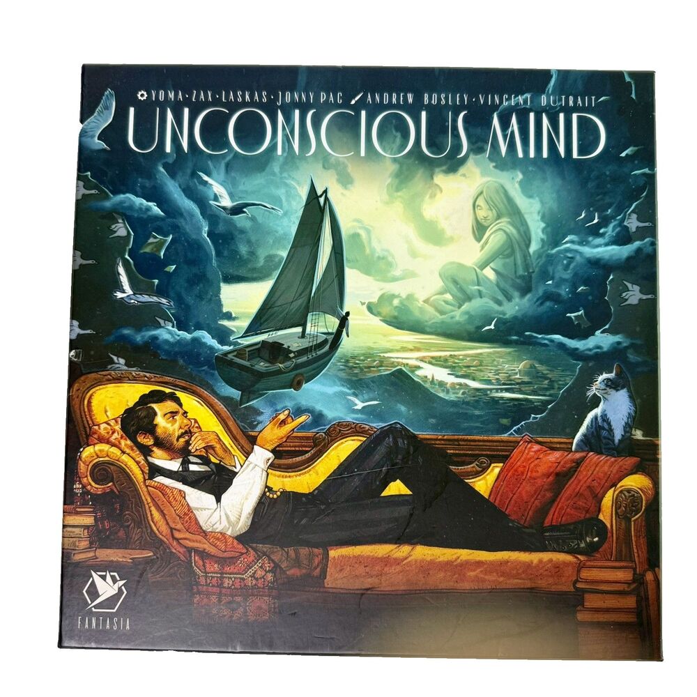 UNCONSCIOUS MIND Board Game Fantasia / Lucky Duck Strategy Eurogame Solo 1-4 NEW